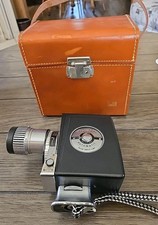Vintage 1950s Dejur Electra 8mm Movie Camera With Case Works