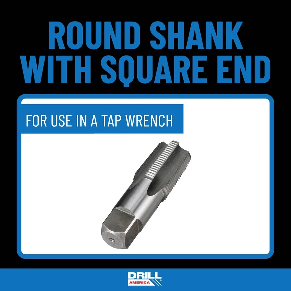 Drill America 2"-11-1/2" NPT Pipe Tap , Carbon Steel, DWTPT 2"-11-1/2  - Image 3 of 4