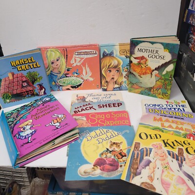 14 Children's Pop Up Books Goldilocks Cinderella Mother Goose Alice  Wonderland