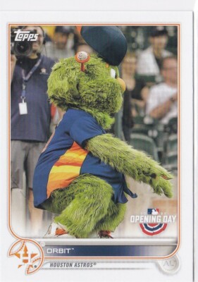 2022 Topps Opening Day Mascot Orbit Houston Astros M-9
