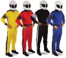 USA Made One Piece Single Layer Racing Driver Fire Suit; SFI 3.2A/ 1