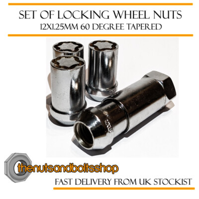 16 Alloy Wheel Bolts 12x1.5 Tapered Nuts – Fits Suzuki Swift Sport Mk3 2012-2016