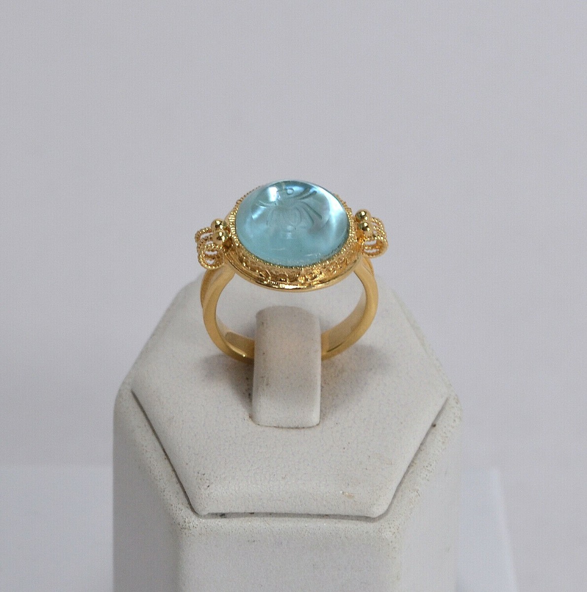 Bague Tagliamonte En Argent 925 Avec Lapis Lazuli Et Perles - Taille 19 - Style Art Déco - Neuf étiqueté