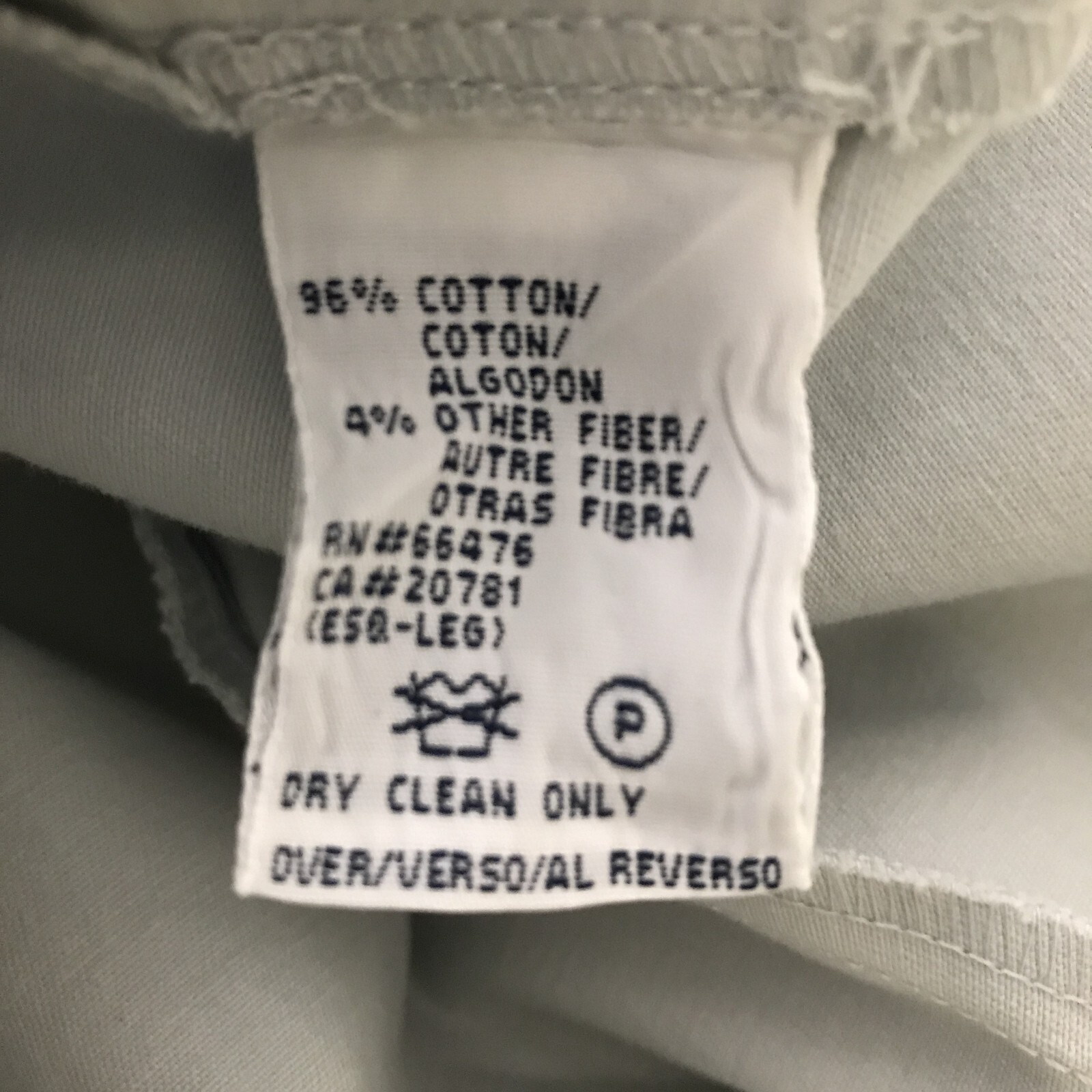 Tommy Hilfiger Chino Pants WomensSize 6 Beige Stretch Flat Front Slash Pockets image 5