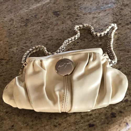 JUNIOR DRAKE Mini Shoulder Leather Bag Yellow Bag… - image 1