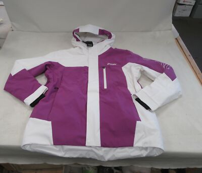 OAKLEY MEN'S TBT INSULATED SKI JACKET SIZE EXTRA-LARGE F0A403653 PURPLE & WHITE