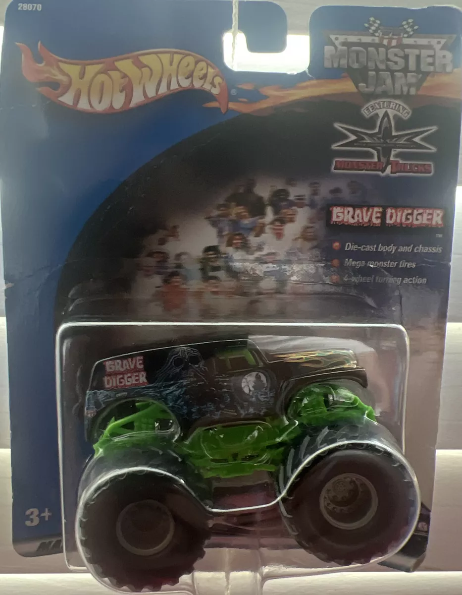 Hot Wheels Grave Digger 1:64 Monster Truck With Mud Tires Die-Cast