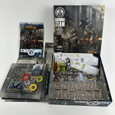The Others 7 Sins Board Game Gamma Team Expansion CMON Complete 5 Painted Minis