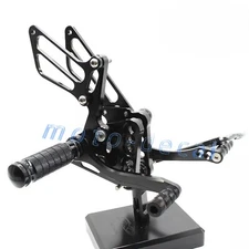 CNC Rear Footrest Set For Suzuki 2006 GSXR 1000 GSXR1000 Foot Peg Rearset Black