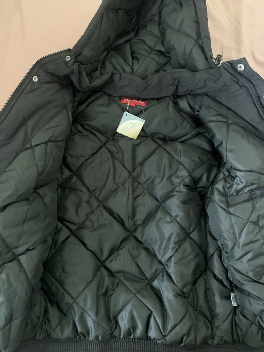 NEW SUPREME TEAM PUFFY JACKET BLACK BOGO LOGO OLYMPIC FLAGS NEW SUPREME TEAM PUFFY JACKET BLACK BOGO LOGO OLYMPIC FLAGS