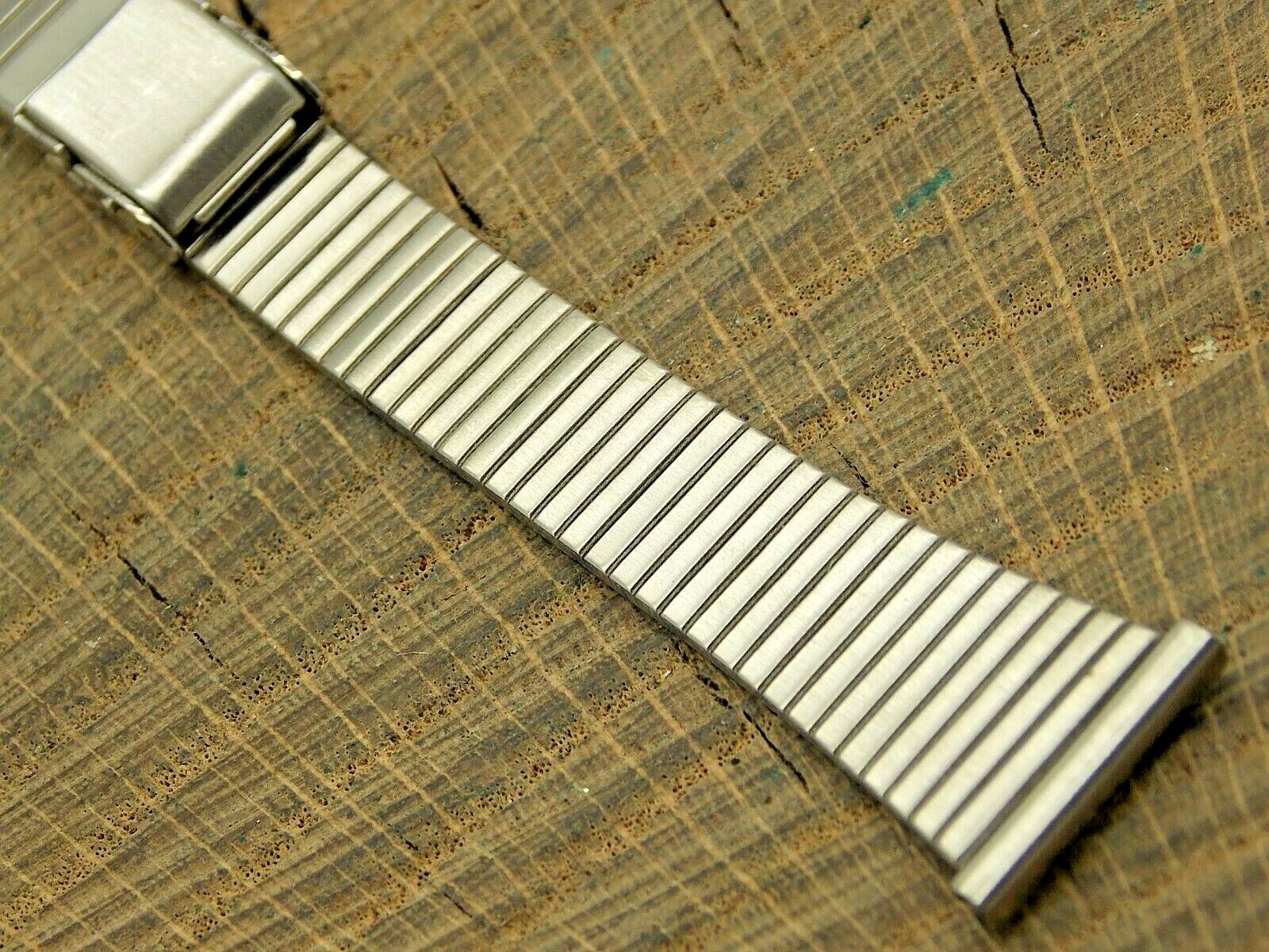 JB Champion NOS Vintage Stainless Watch Band Sliding Clasp 16mm Unused