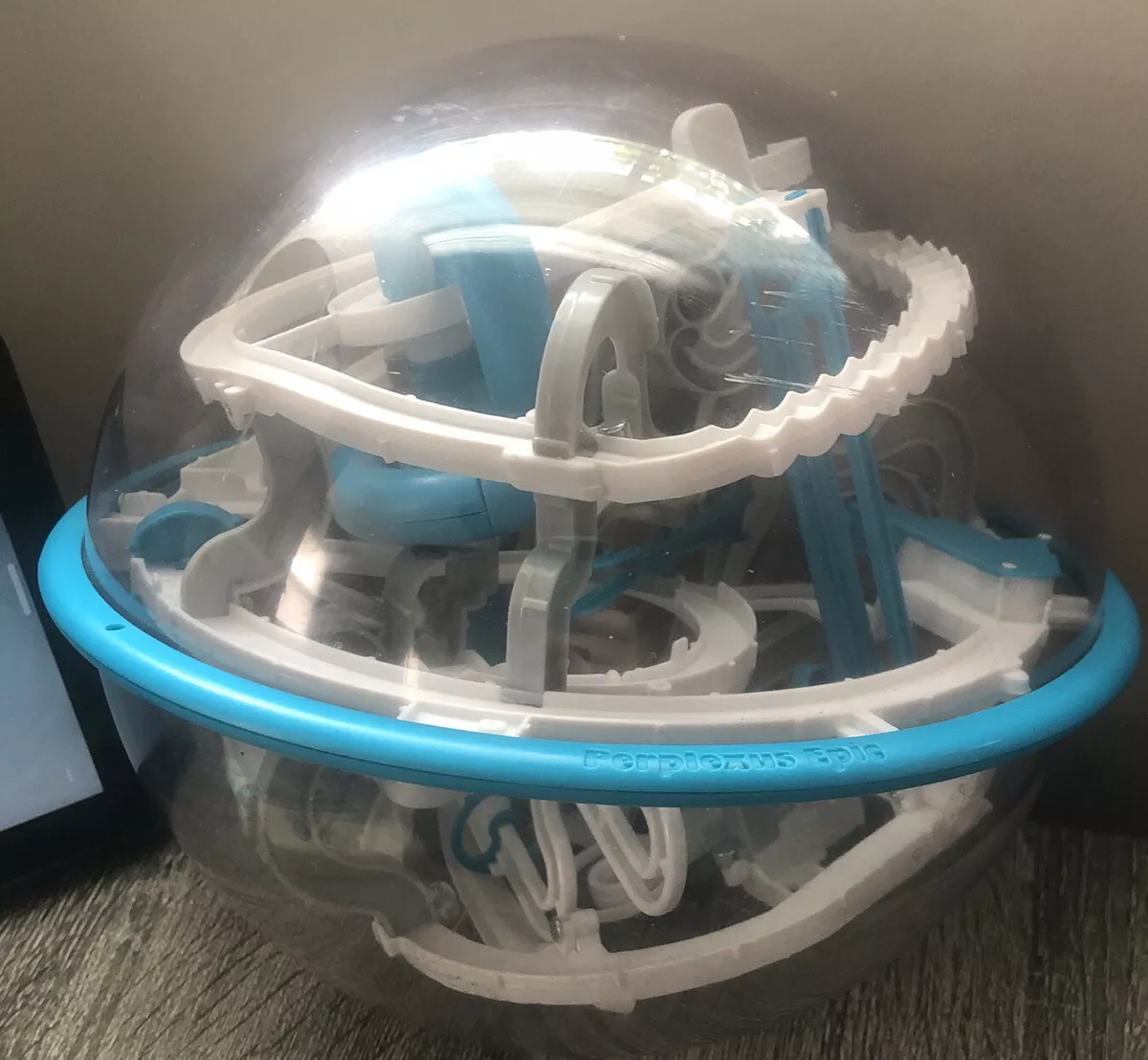 Perplexus Epic Spin Master Blue White 125 Level Puzzle Maze Ball Sensory Toy