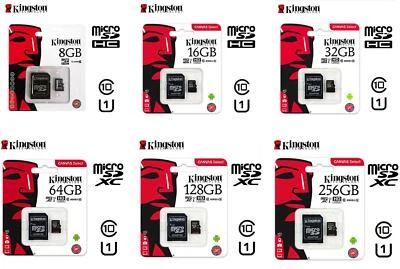 Kingston Micro SD Speicherkarte 16GB 32GB 64GB 128GB 256GB SDCS SDXC Memory Card