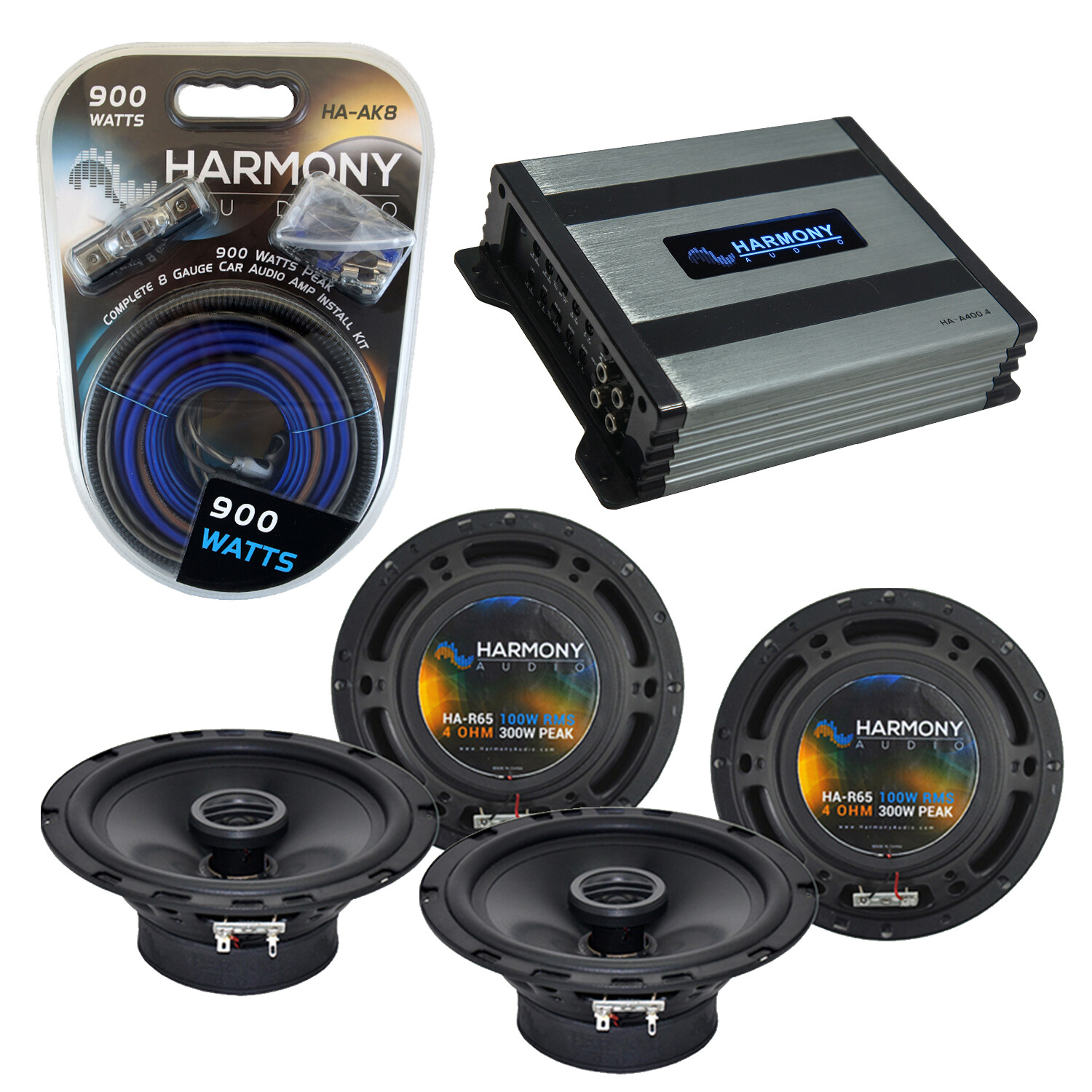 Cadillac STS 2005-2011 Factory Speaker Replacement Harmony (2)R65 HA-A400.4 Amp