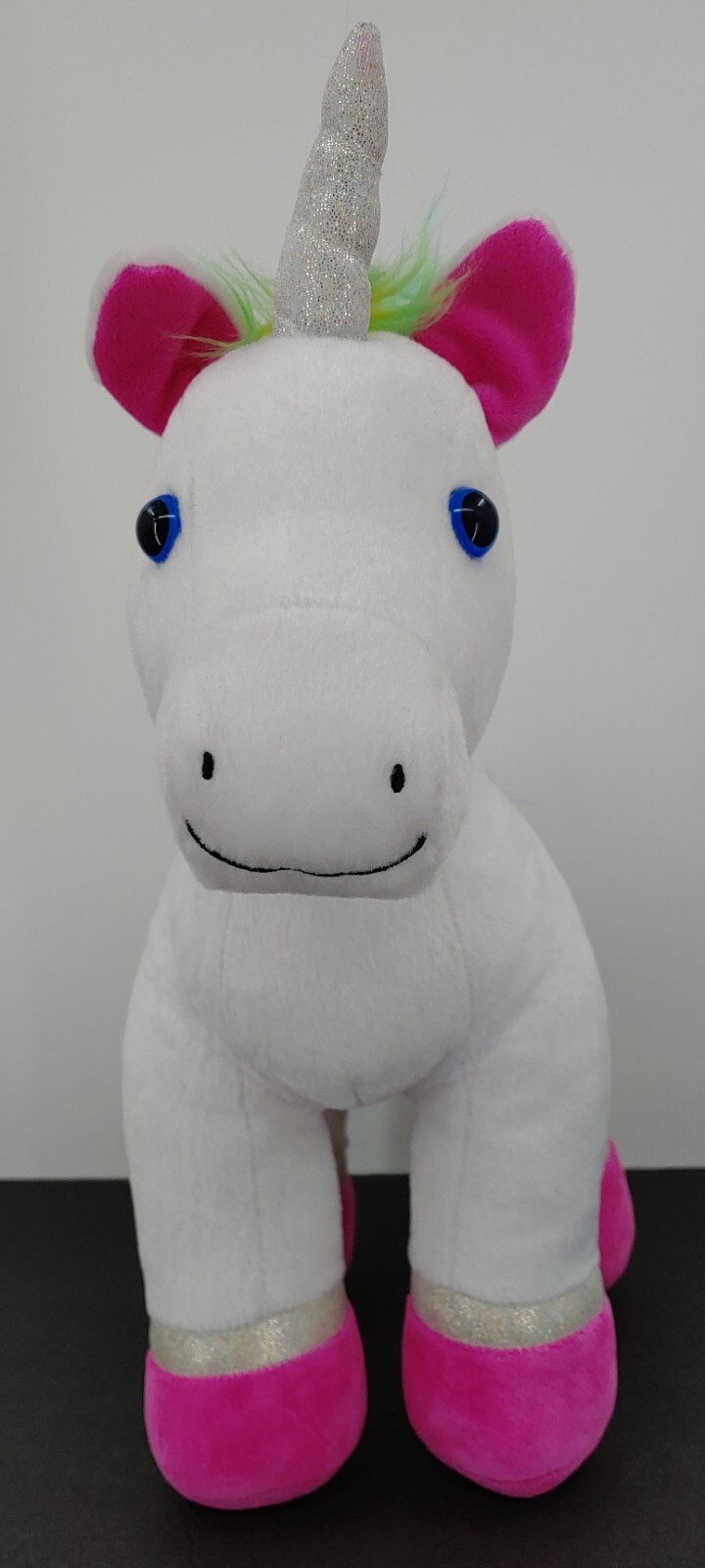 Build A Bear White and Pink Unicorn Rainbow Hair 17