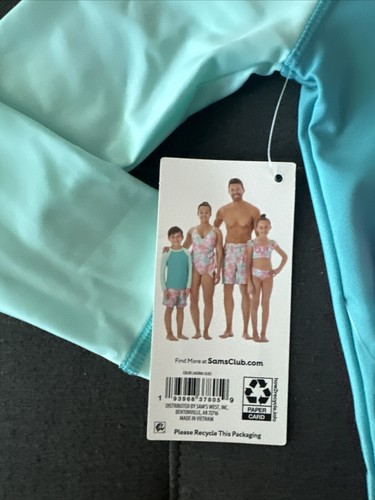 NWT Member's Mark 2-Piece Family Swim Boy's Rashguard & Swim Trunk Set - Picture 6 of 7