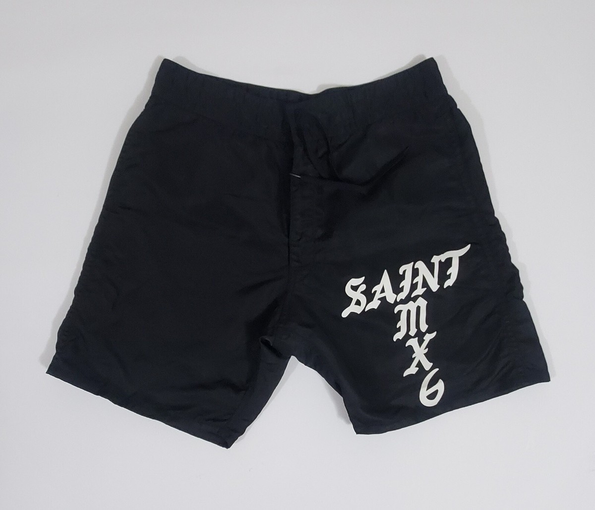 Saint Michael MX6 Logo Saint M Black Shorts Swim Size L | eBay Saint Michael MX6 Logo Saint M Black Shorts Swim Size L | eBay