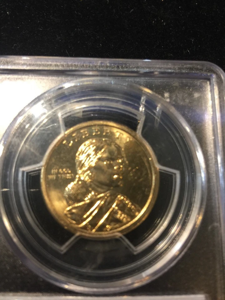 2010 Sacagawea dollar Missing Edge Lettering Pcgs Ms64 - Image 3 of 4