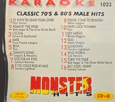 1023 70'S 80'S  MONSTER  KARAOKE CDG LOT VA
