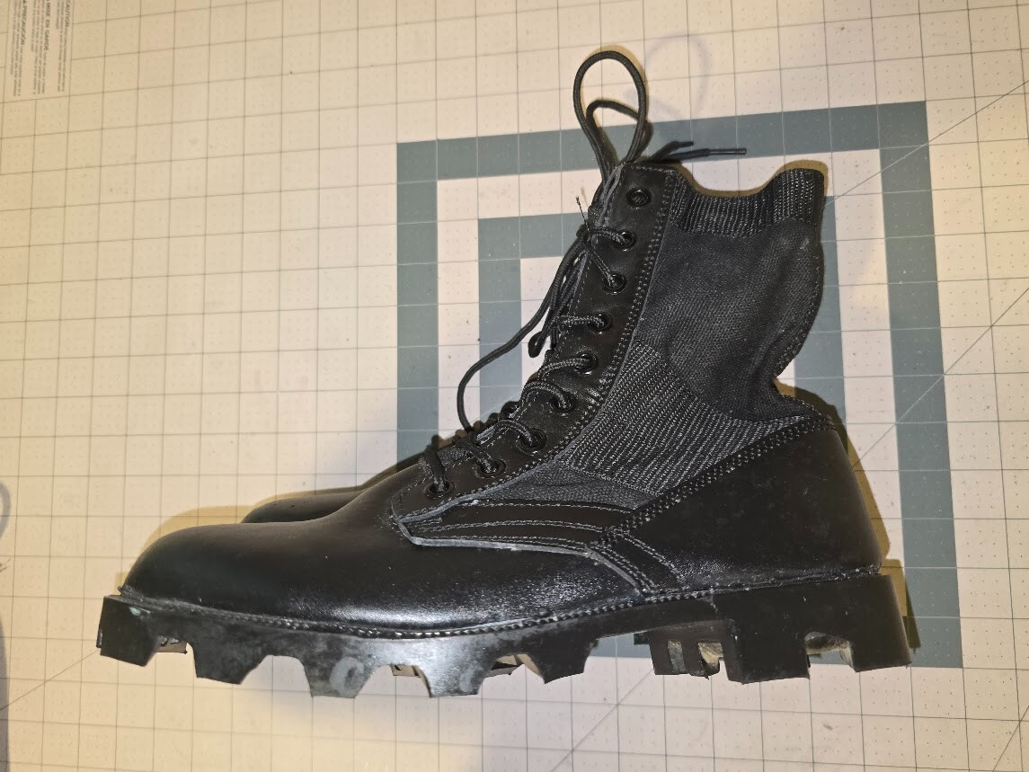 Fox Outdoor mens military jungle tactical boots, Black 8 w  display picture 2
