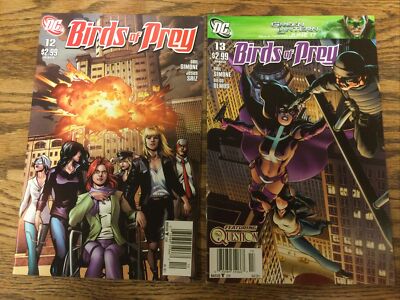 birds of prey v2 newsstand lot of 4 comics[12-15, 5.5FN- to 8.0VF]