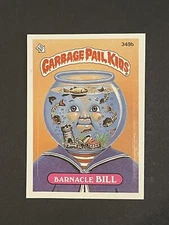 1987 Garbage Pail Kids Barnacle Bill 9th series 9 GPK OS9 NM