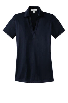 Port Authority Womens Performance Fine Jacquard Polo Shirt L528 Navy Blue Size2X - Image 1 of 2