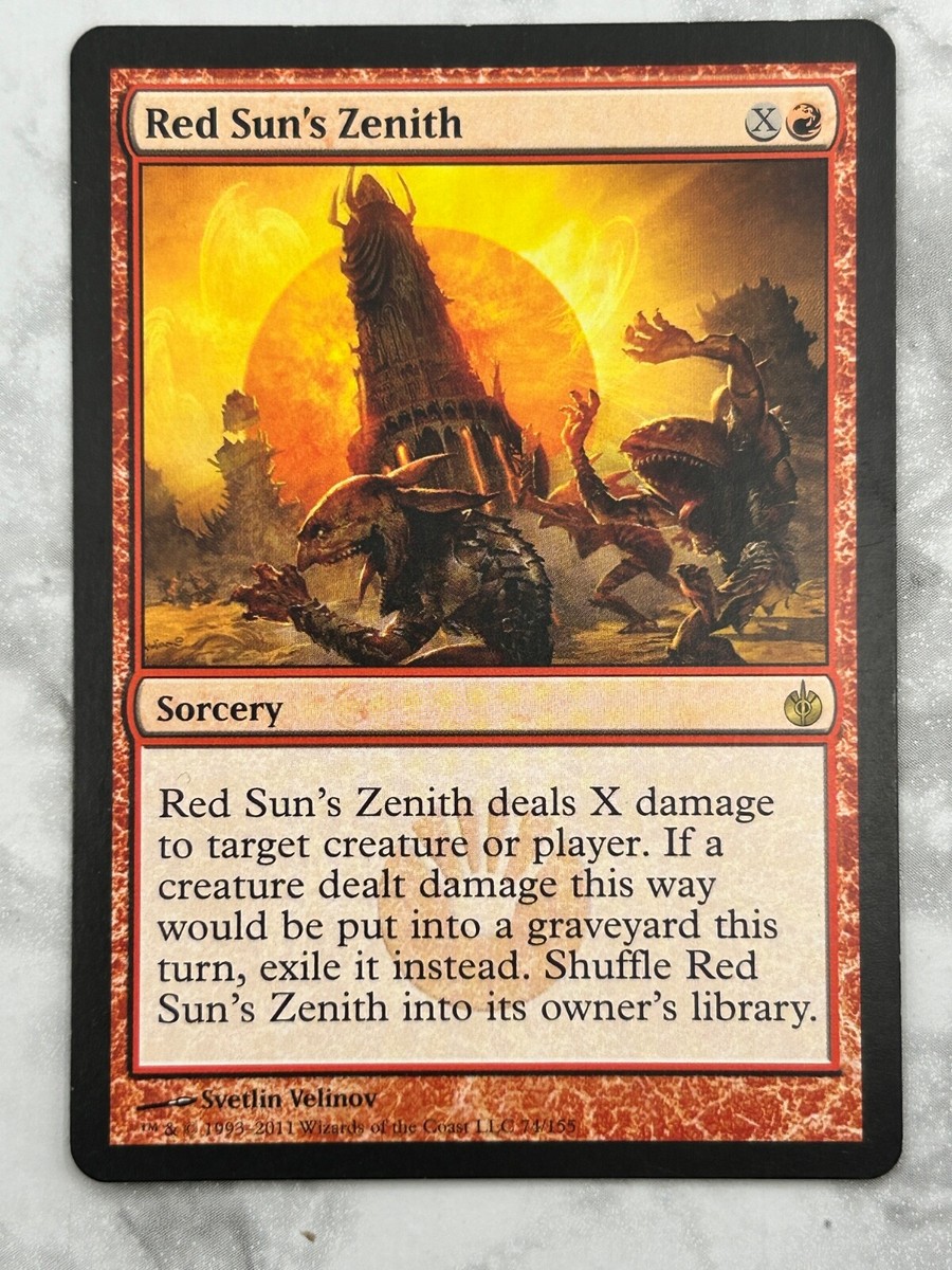 Red Suns Zenith Mirrodin Besieged - MTG Magic the Gathering - NM