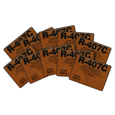 R-407C / R407C Label , Pack of (10) | eBay