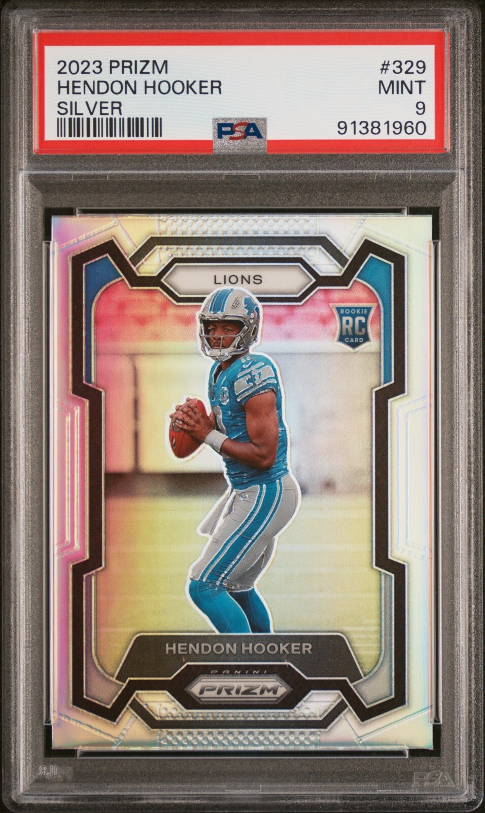 2023 Panini Prizm #329 Hendon Hooker Silver Prizm PSA 9 MINT