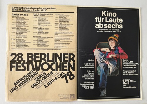 BERLIN FILM FESTIVAL 1978 Info Program Germany Incl Map and schedule Dietrich - Picture 4 of 5