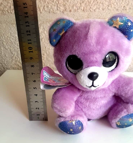 Coco Surprise Fizzy the Bear Purple Plush Stuffed Animal Toy by ZURU - Picture 7 of 8