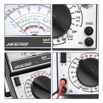 MF47 Analog Multimeter AC DC Spannung Strom Tester Elektronik Handheld UK