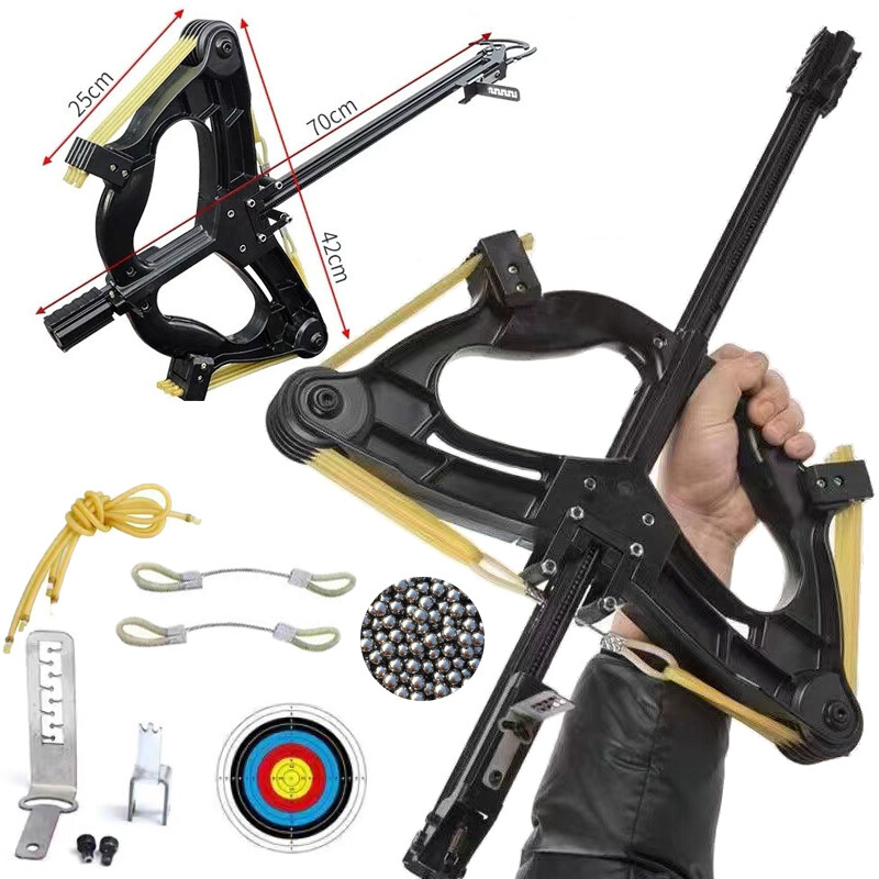 Mini Juego de Arco Compuesto Lanzador de Bolas de Tiro con Arco Bolas de Acero Rápido Tiro Caza