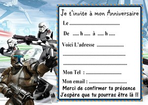 Carte D Anniversaire Star Wars Carte D Anniversaire Star Wars