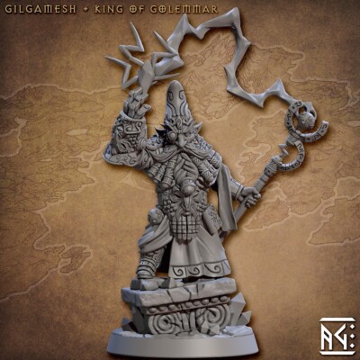 Gilgamesh Halfling Gnome King Wizard Sorcerer Miniature | D&D DnD | 