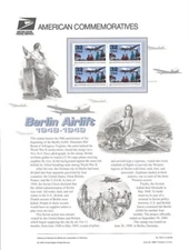 #542 32c The Berlin Airlift #3211 USPS Commemorative Stamp Panel