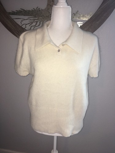 Short-Sleeve Turtleneck Sweater LARGE 