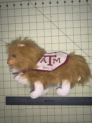 Reveille VI Texas A&M Collie Plush Toy. Stuffed  Animal. Pre-Owned.
