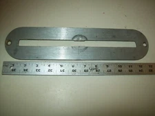 About 13" Long Aluminum Table Saw Table Insert Approximately 3" Wide Not Marked
