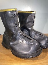 Ranger 15" Rubber Waterproof Buckle Men's Overboots Black Sz 9 #7632 USA MADE