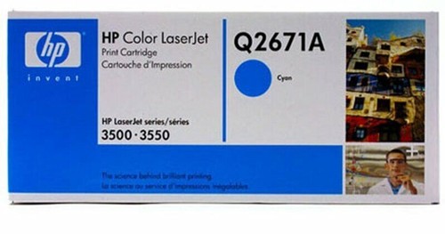 Cartouche d'origine HP Q2671A Toner HP Color LaserJet 309A 3500 3550 3700 Cyan - Photo 8/8