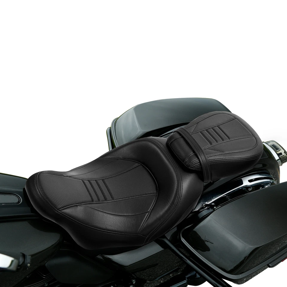 Juego de asientos de conductor pasajero aptos para Harley Touring Road Glide especial 2015-2023 Foto 2 de 4