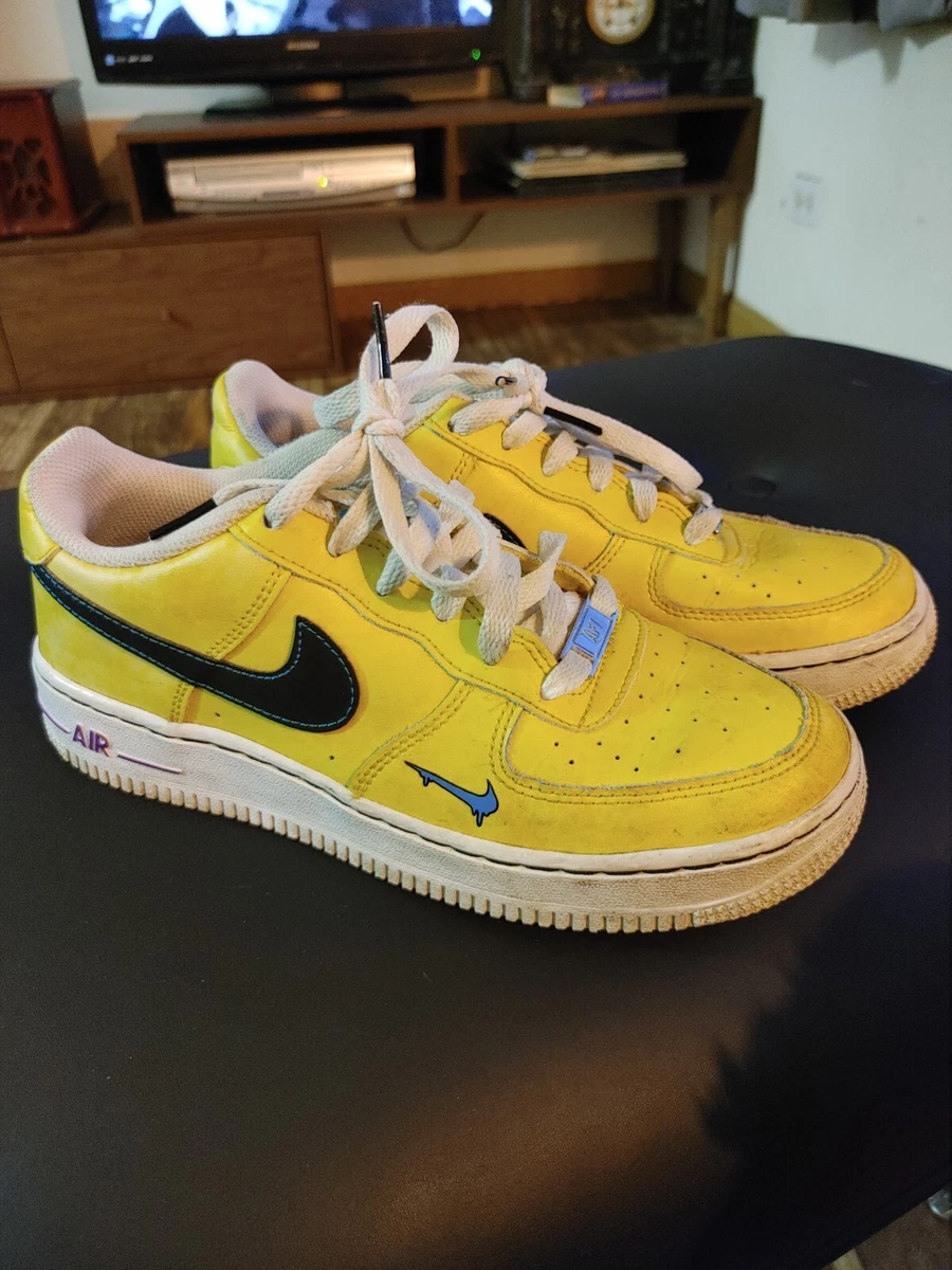 Nike Air Force 1 Low Peace Love Yellow White Black DC1416-700 5.5Y AF1