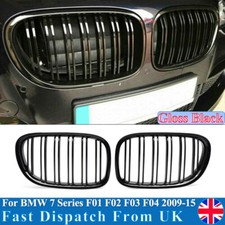 For BMW 7 Series F01 F02 F03 F04 730i 745li 2009-15 Front Grilles Gloss Black UK