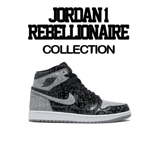 Shirt To Match Jordan 1 Rebellionaire AJ1 - verbotenes Sneaker-T-Shirt - Bild 2 von 3