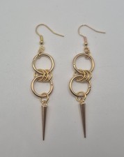 Gold Chainmail Earrings