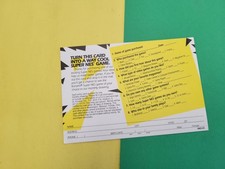 Konami SNES Registration Card: KON-SNS-US-3