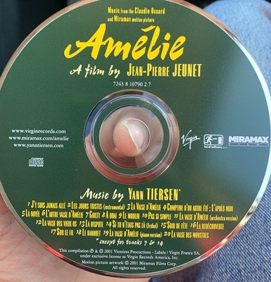 AMELIE - Original Soundtrack CD *DISC ONLY* No Case 2001 French