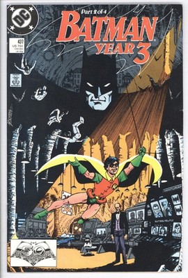 Batman #437 Year Three Part 2 1989 NM(-) 9.2